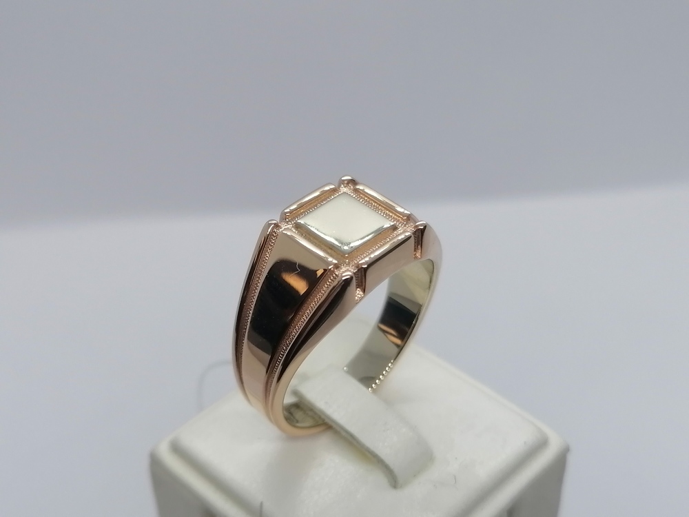 КОЛЬЦО ПЕЧАТКА без камня (Au 585)