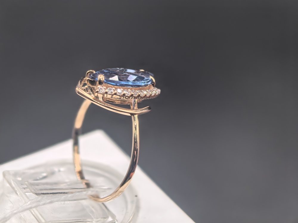 КОЛКМИ585 КОЛЬЦО С КАМНЯМИ (Au 585)