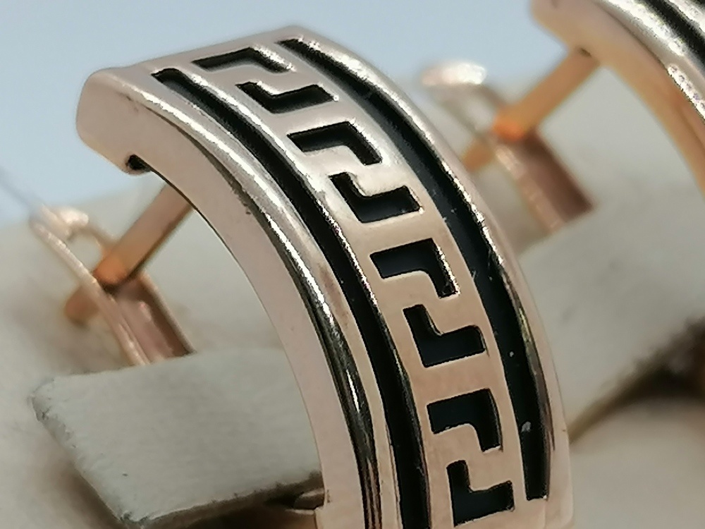 02294К СЕРЬГИ КАУЧУК (Au 585)