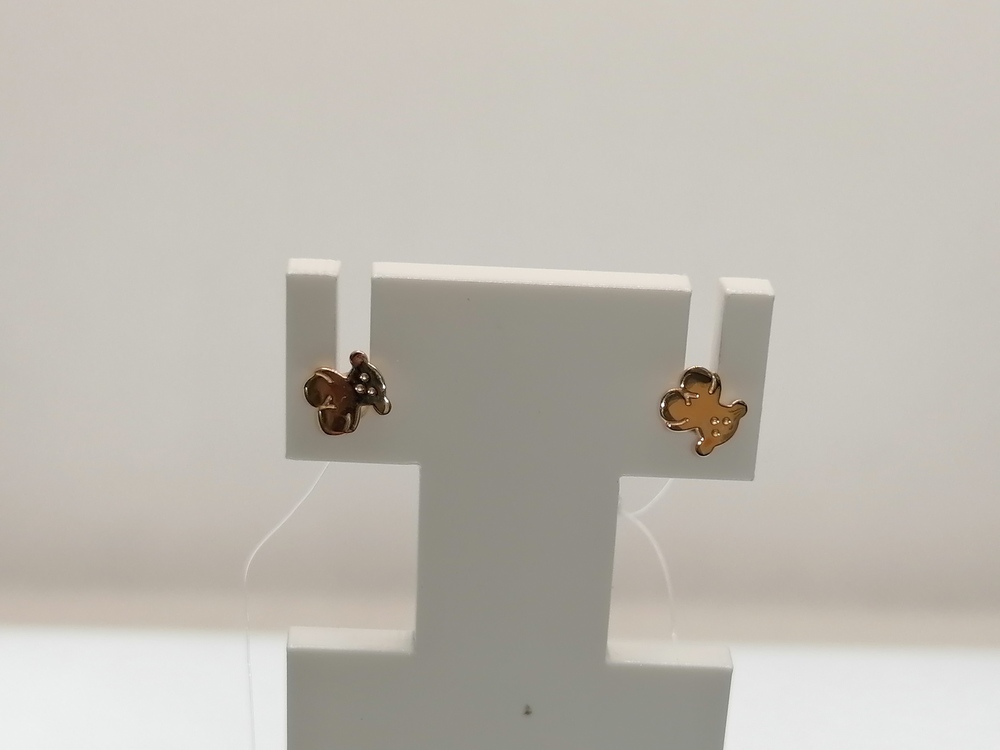  СЕРЬГИ ПУСЕТЫ без камня (Au 585)