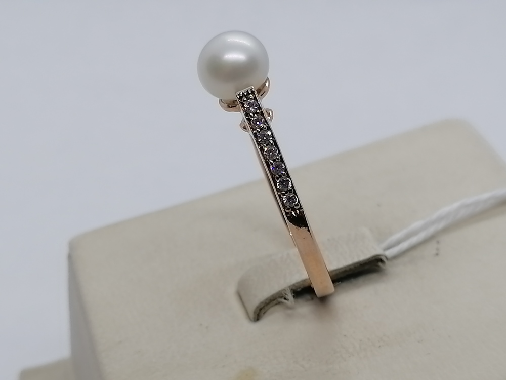 КОЛЬЦО С КАМНЯМИ (Au 585)