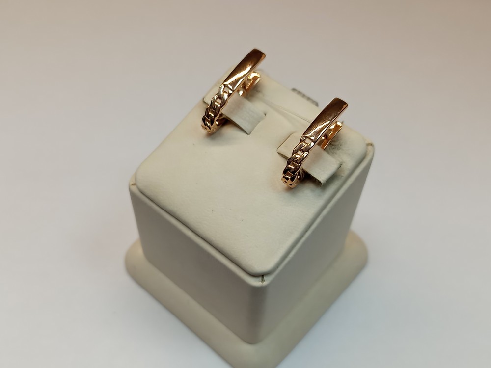 СЕРЬГИ БЕЗ КАМНЯ (Au 585)