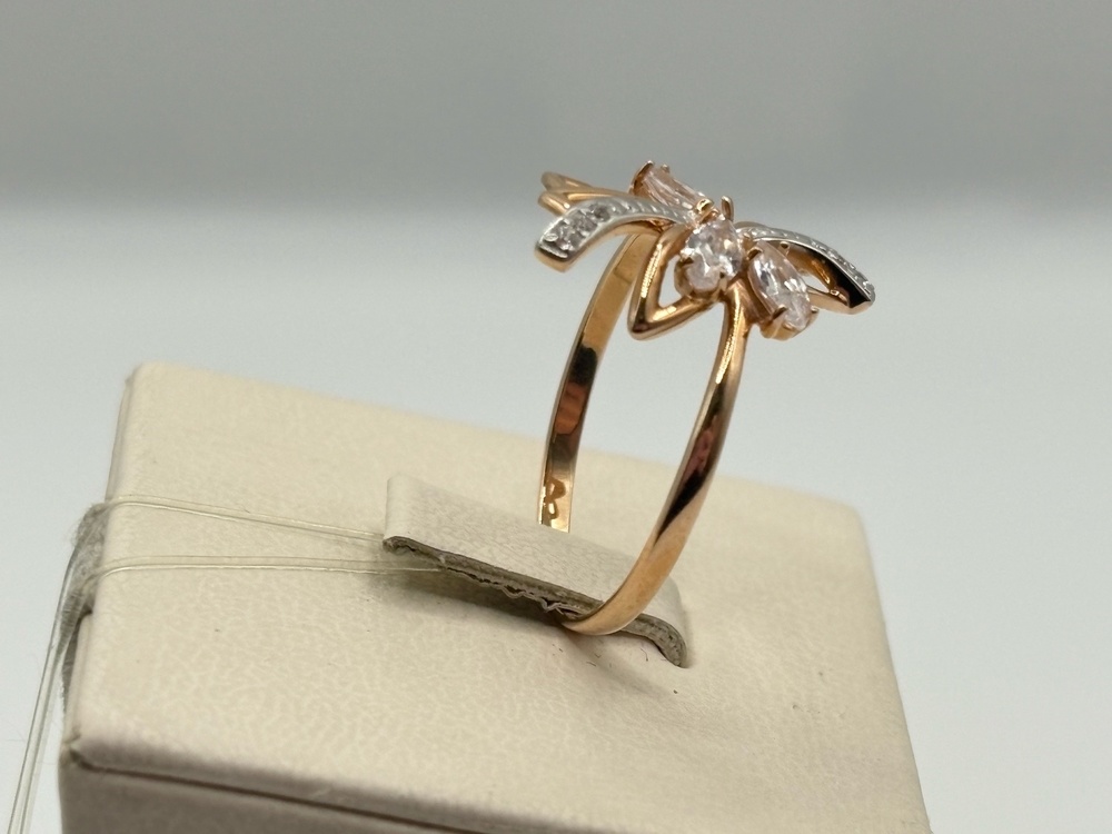 КОЛЬЦО С КАМНЯМИ (Au 585)