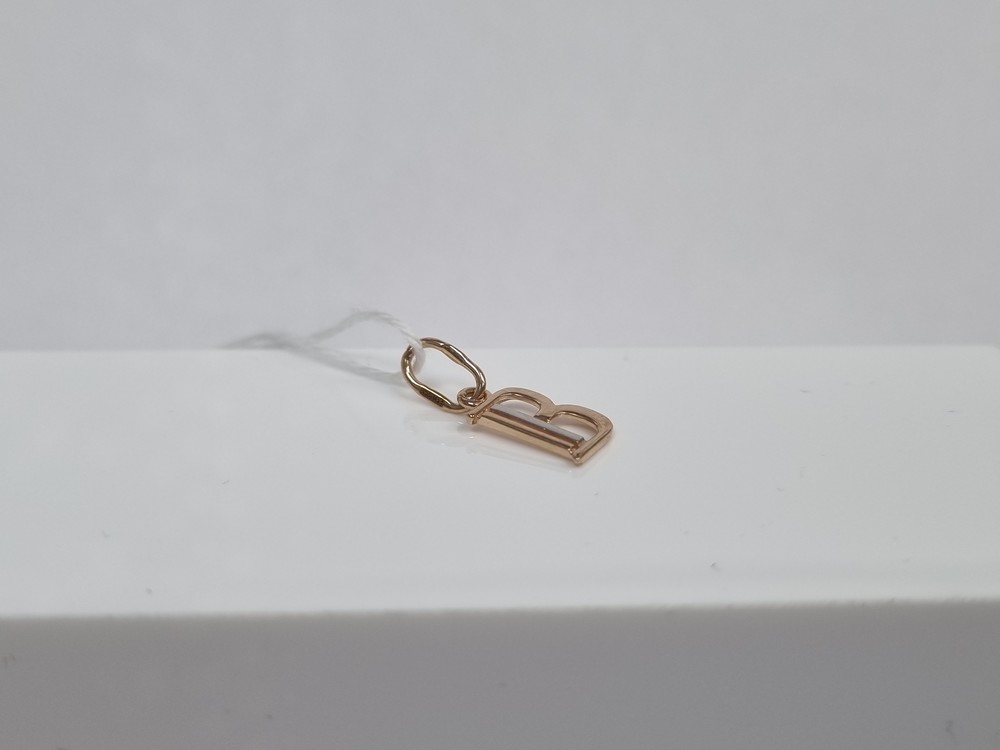 ПОДВЕСКА БУКВА В Au 585