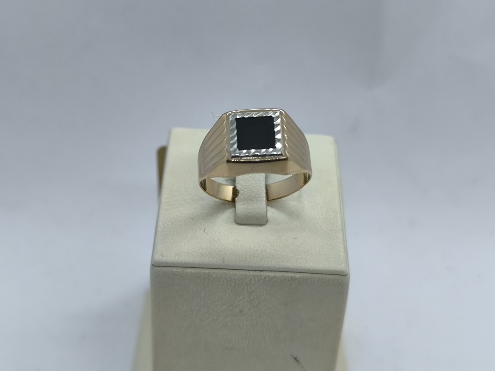 КОЛЬЦО ПЕЧАТКА Эмаль (Au 585)