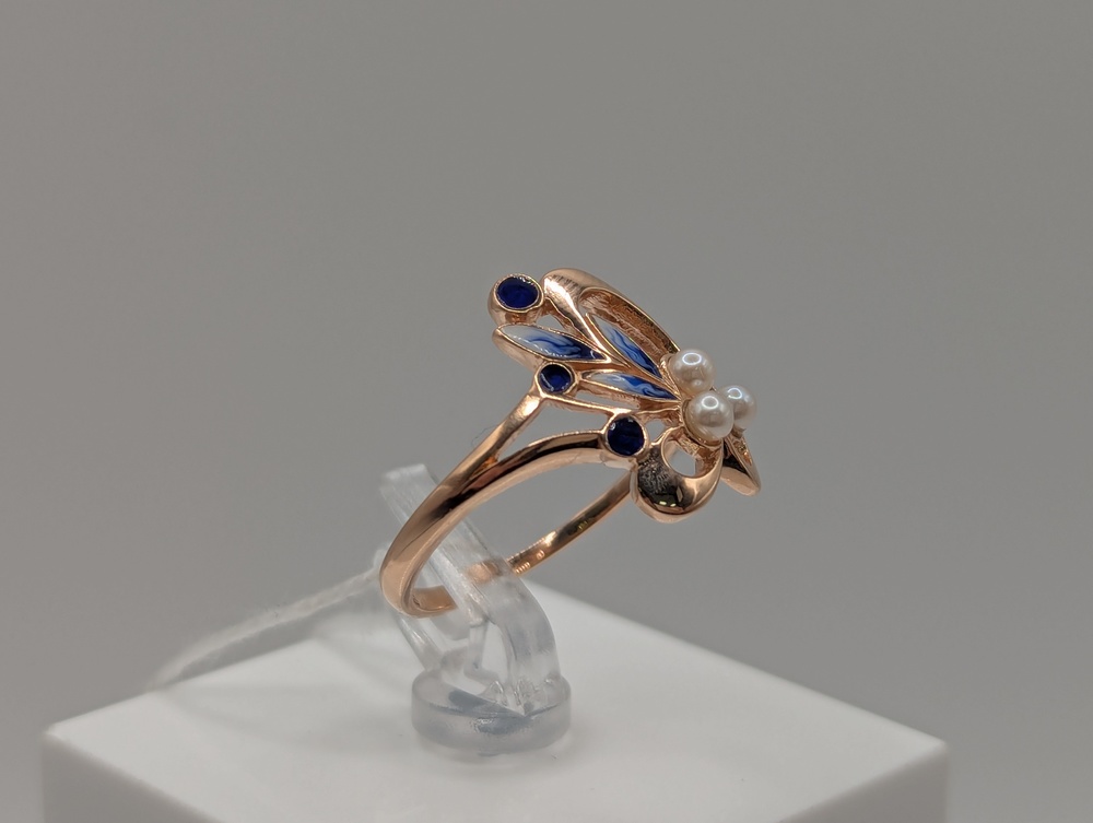 КОЛКМИ585 КОЛЬЦО С КАМНЯМИ (Au 585)