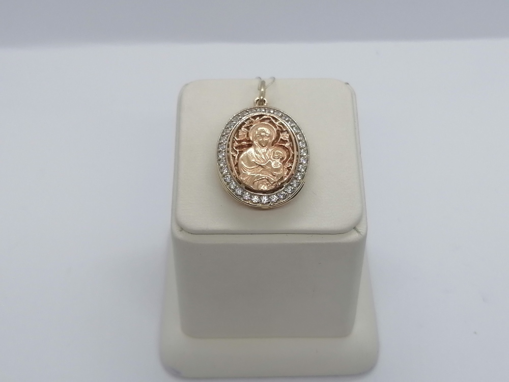 ПОДВЕСКА ИКОНА с камнями (Au 585)