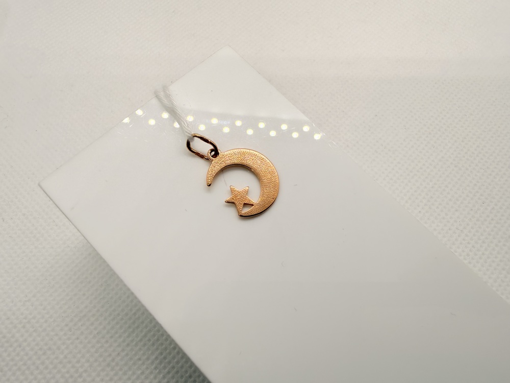 ПОДВЕСКА ПОЛУМЕСЯЦ БЕЗ КАМНЯ (Au 585)