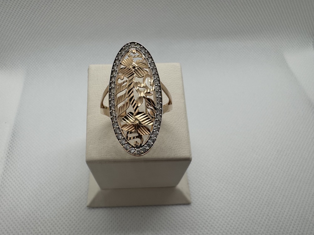 КОЛКМИ585 КОЛЬЦО С КАМНЯМИ (Au 585)