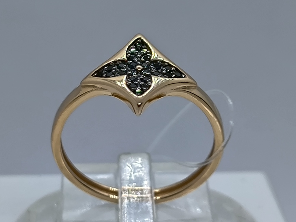 КОЛЬЦО С КАМНЯМИ (Au 585)