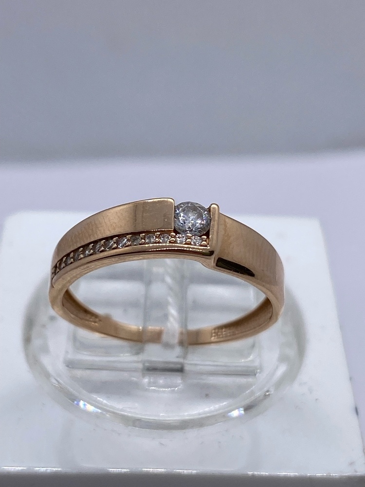 КОЛКМИ585 КОЛЬЦО С КАМНЯМИ (Au 585)