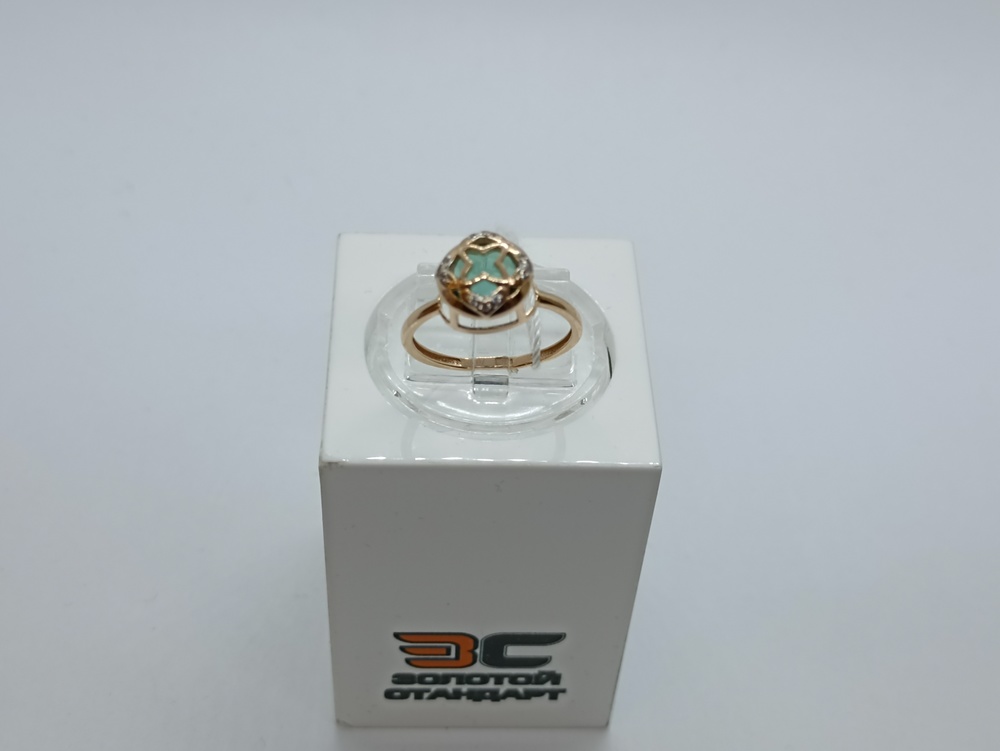 КОЛЬЦО С КАМНЯМИ (Au 585)