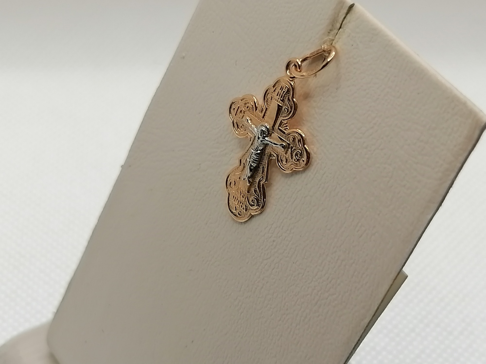 20-0252 ПОДВЕСКА КРЕСТ без камня (Au 585)