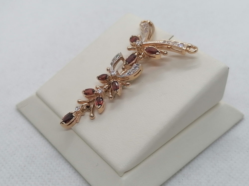 ПОДВЕСКА С КАМНЯМИ (Au 585)