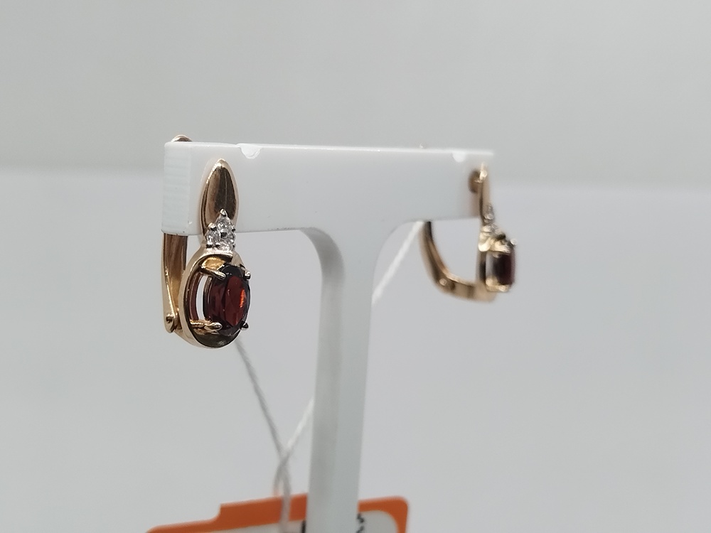 СЕРЬГИ С КАМНЯМИ (Au 585)