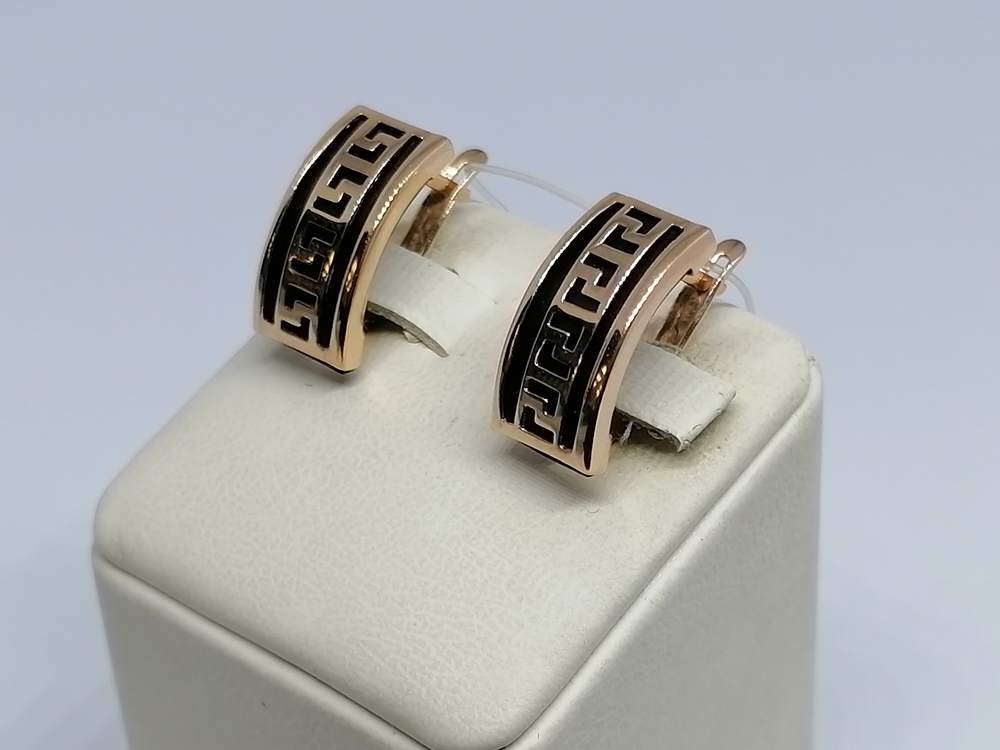 02294К СЕРЬГИ КАУЧУК (Au 585)