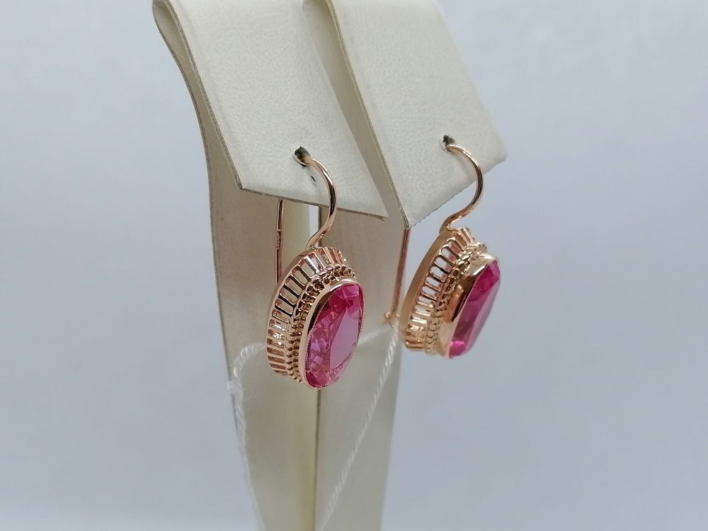 СЕРЬГИ С КАМНЕМ (Au 583)