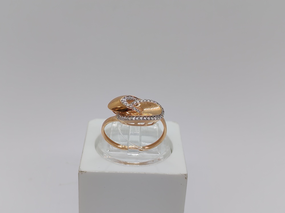 КОЛЬЦО С КАМНЯМИ (Au 585)