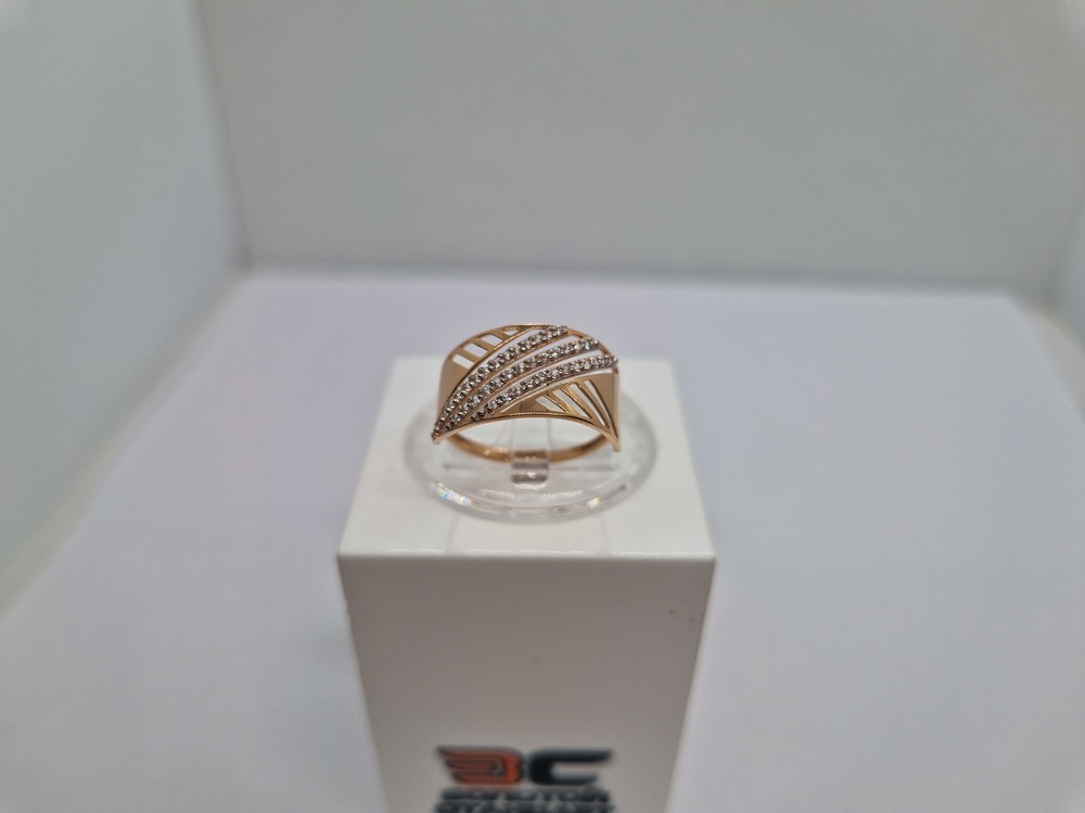 КОЛЬЦО С КАМНЯМИ (Au 585)