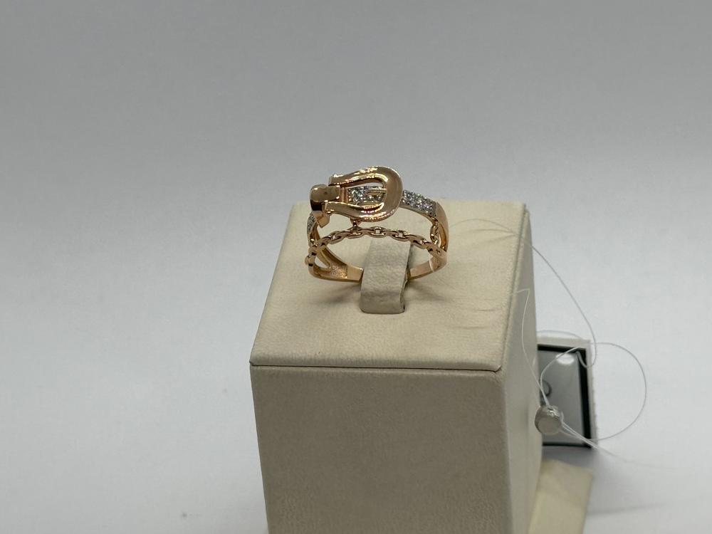 КОЛЬЦО С КАМНЯМИ (Au 585)