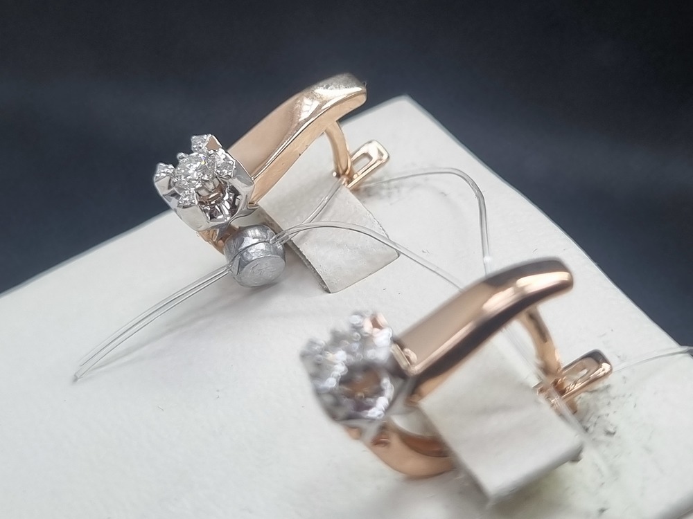 СЕРЬГИ БРИЛЛИАНТ (Au 585)