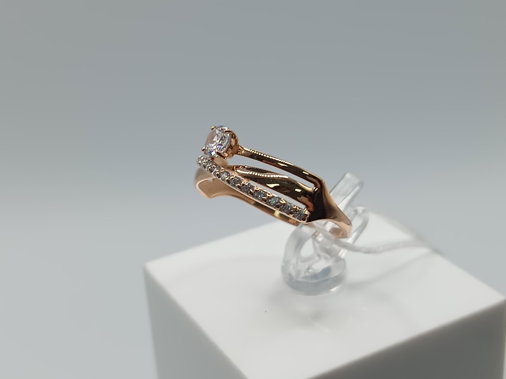 КОЛКМИ585 КОЛЬЦО С КАМНЯМИ (Au 585)