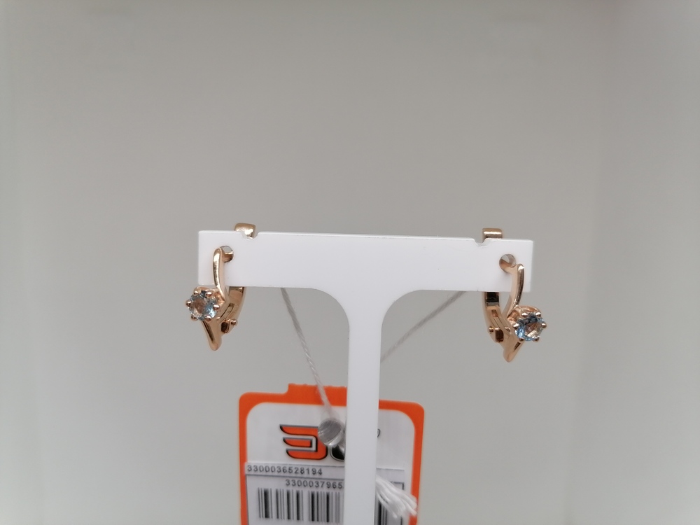 СЕРЬГИ С КАМНЕМ (Au 585)