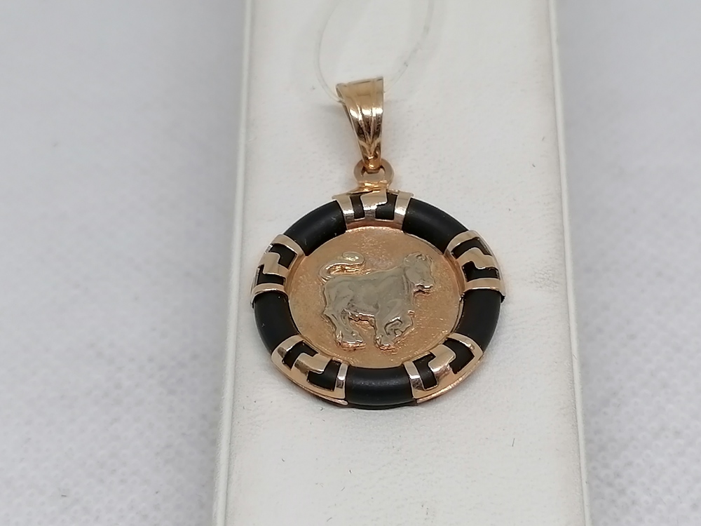 926З ПОДВЕСКА ЗНАК ЗОДИАКА каучук (Au 585)