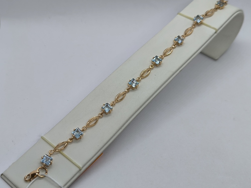 Б585 БРАСЛЕТ С КАМНЯМИ (Au 585)