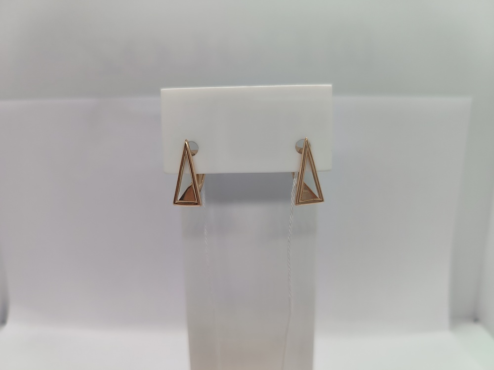 СЕРЬГИ БЕЗ КАМНЯ (Au 585)