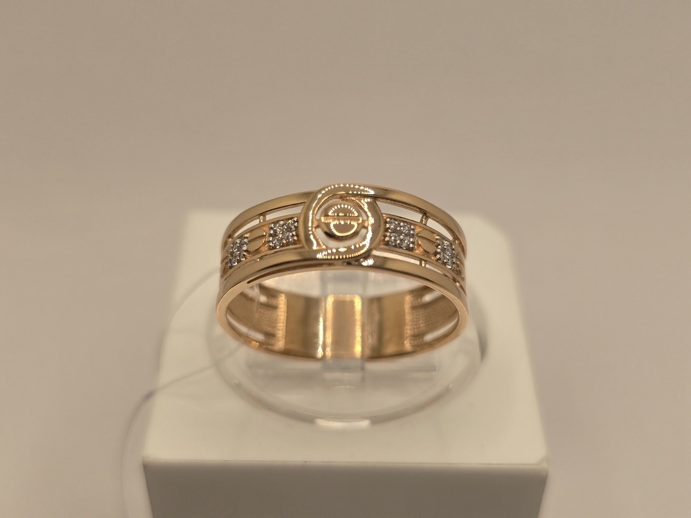 КОЛЬЦО С КАМНЯМИ (Au 585)