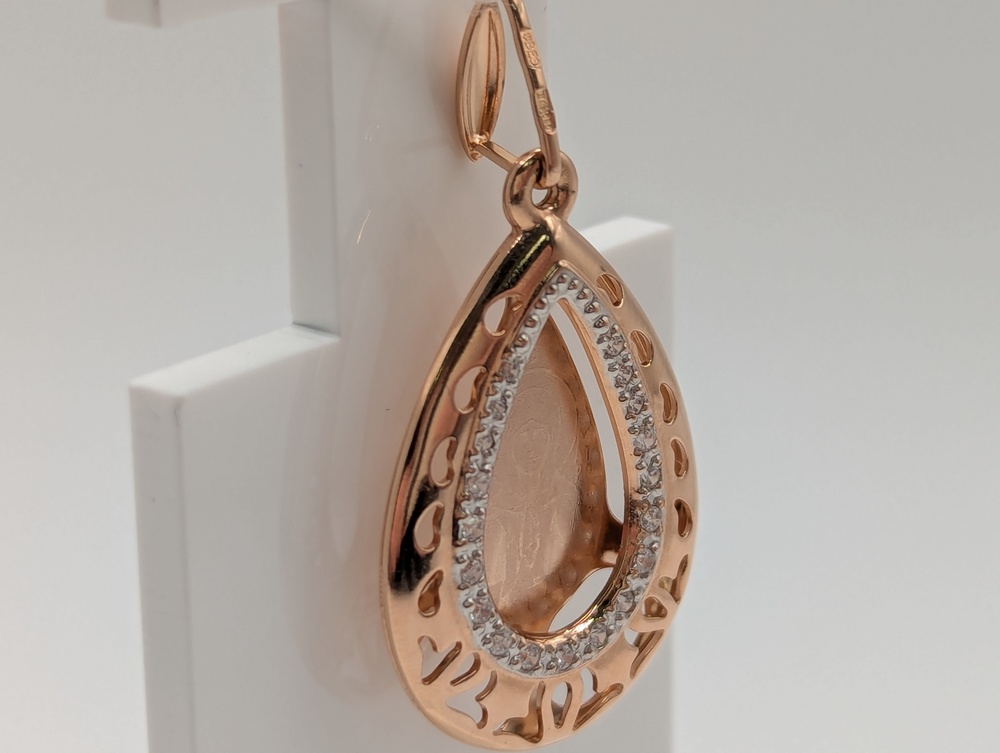 ПОДИКИ585 ПОДВЕСКА ИКОНА С КАМНЯМИ (Au 585)