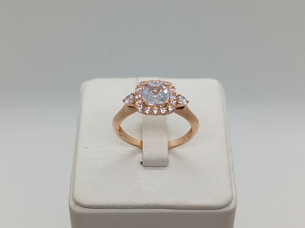 КОЛЬЦО С КАМНЯМИ (Au 585)