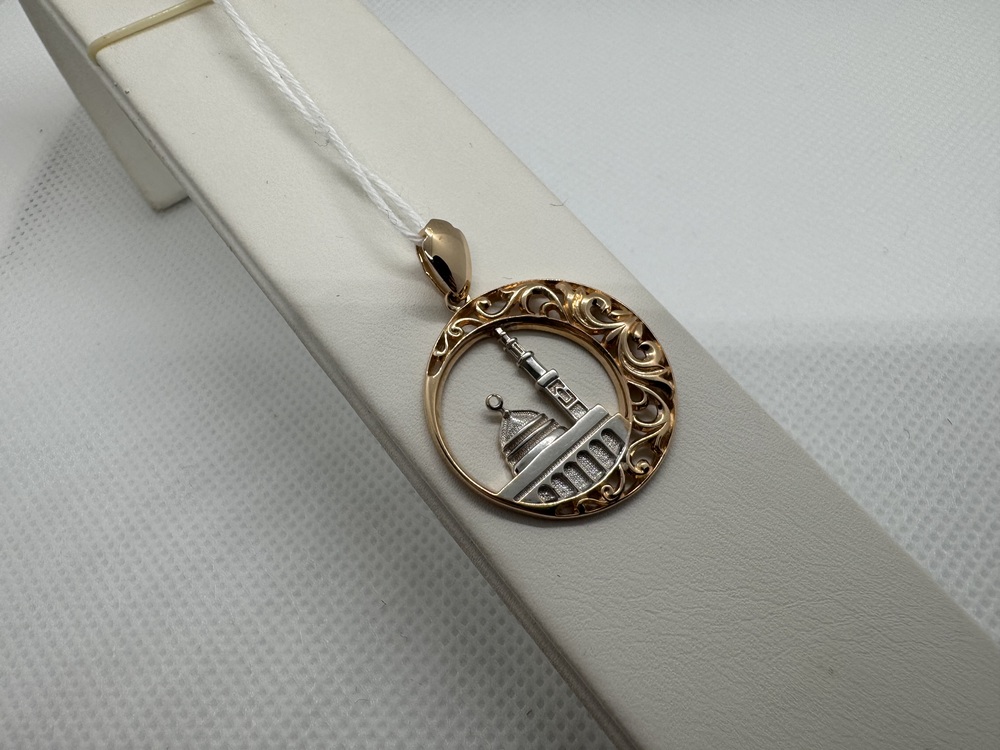 ПОДВЕСКА МЕЧЕТЬ БЕЗ КАМНЯ (Au 585)