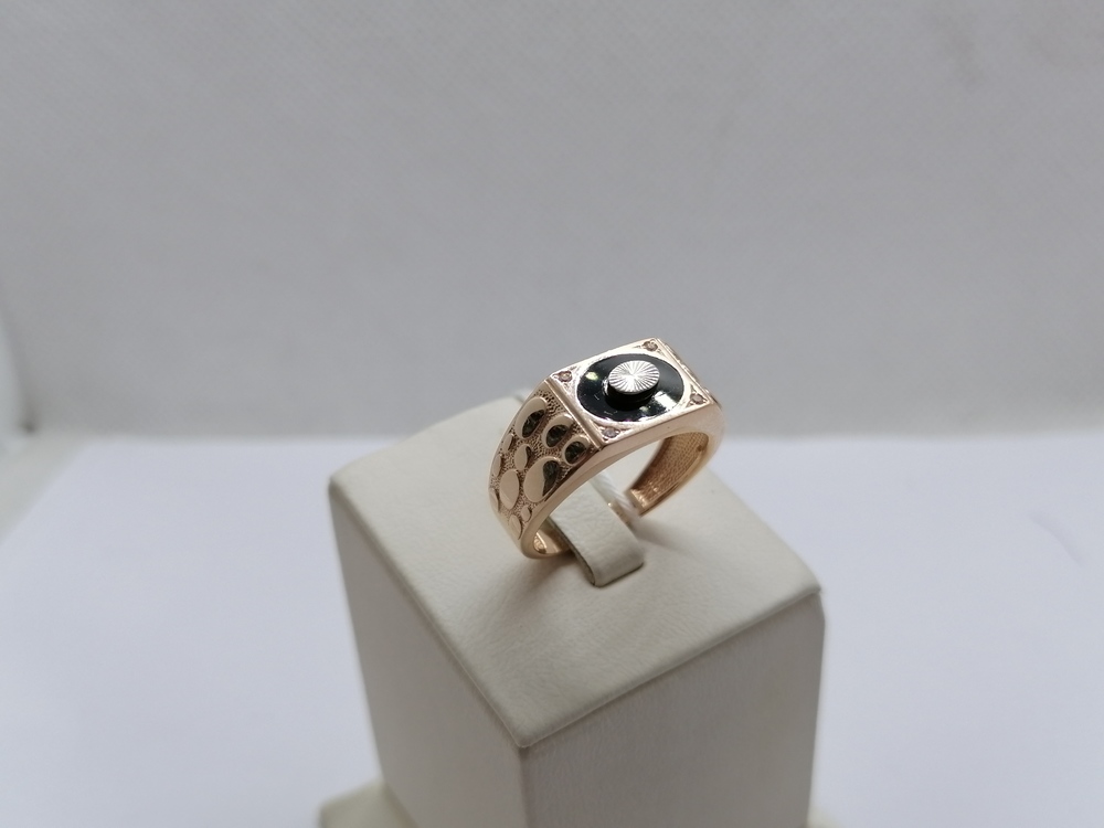 ПЕЧАТКА С КАМНЯМИ (Au 585)