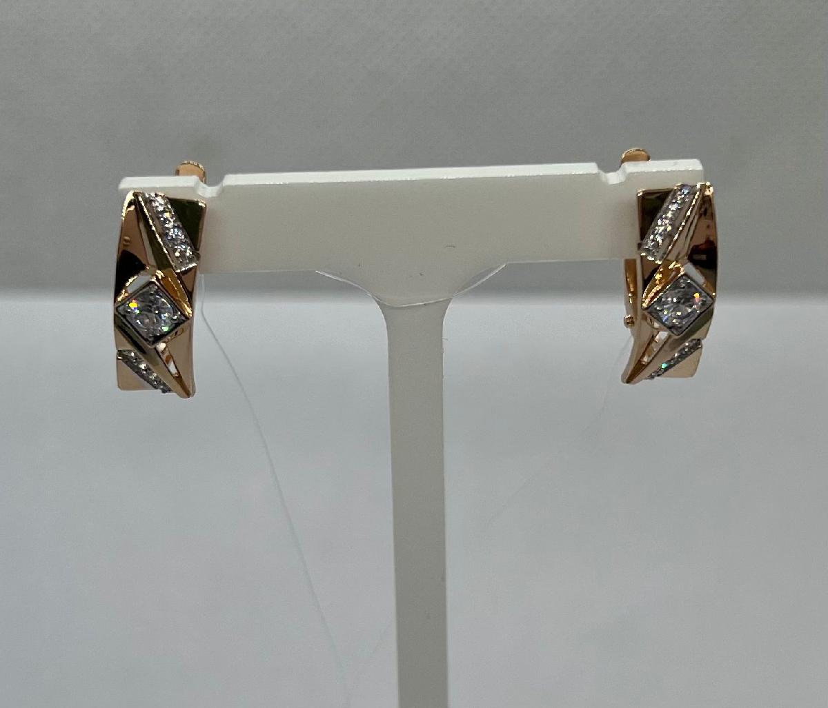 СЕРЬГИ С КАМНЯМИ (Au 585)