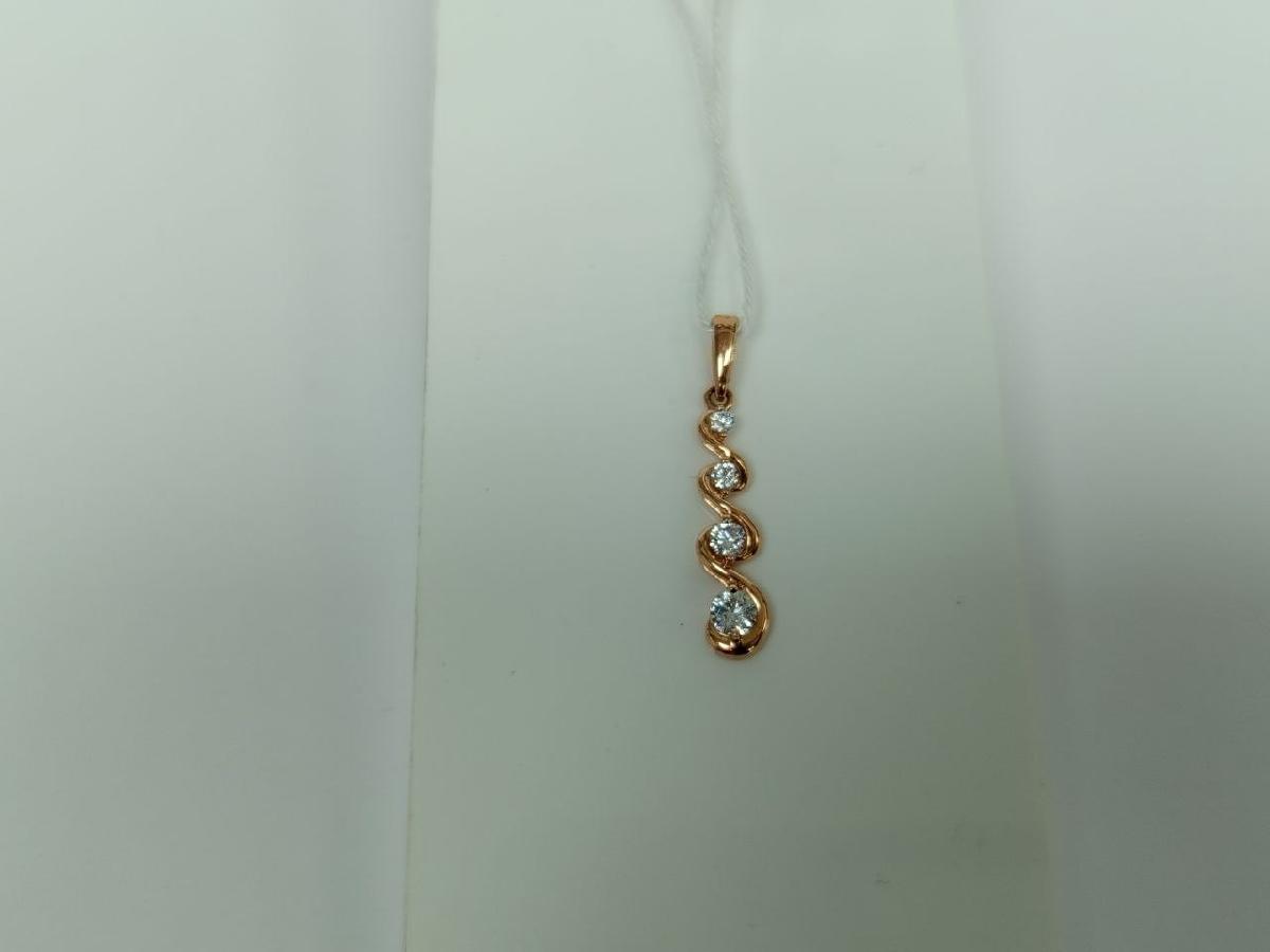 ПОДКМИ585 ПОДВЕСКА С КАМНЯМИ (Au 585)