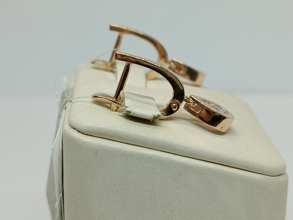 СЕРЬГИ С КАМНЕМ (Au 585)