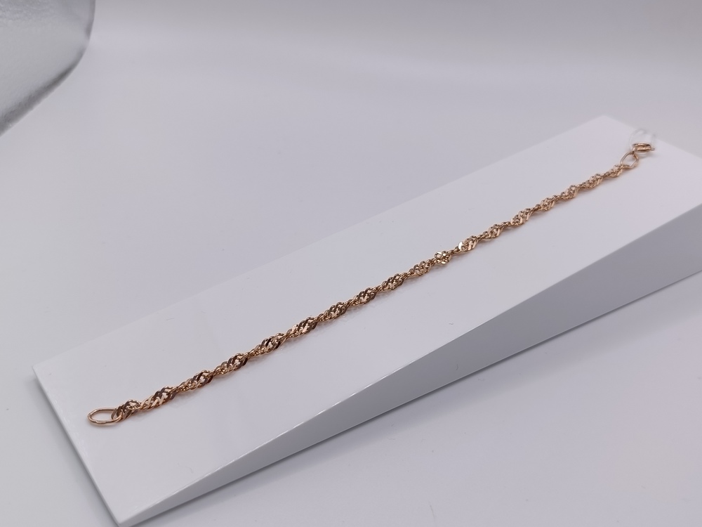 БРАСЛЕТ ПУСТОТЕЛЫЙ Сингапур Au 585