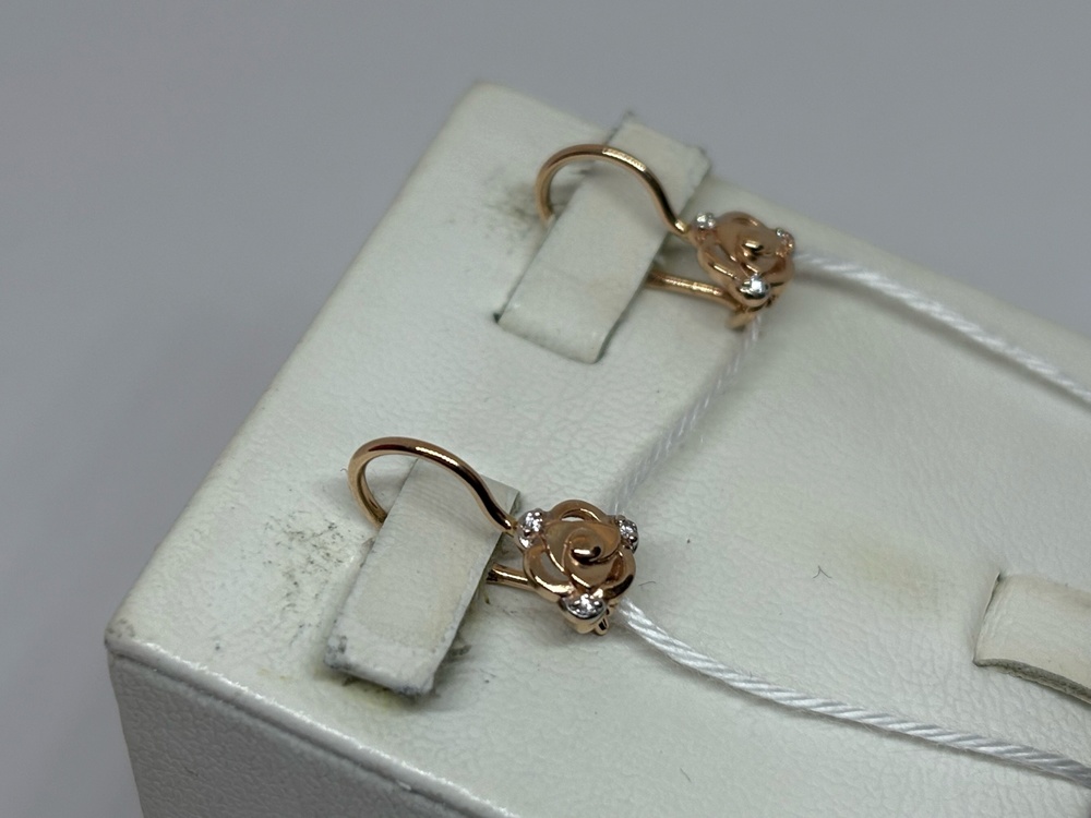 СЕРЬГИ С КАМНЯМИ (Au 585)