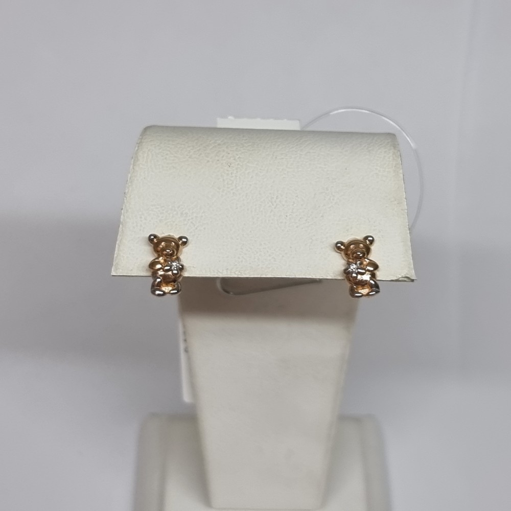 02-7801 СЕРЬГИ С КАМНЕМ (Au 585)