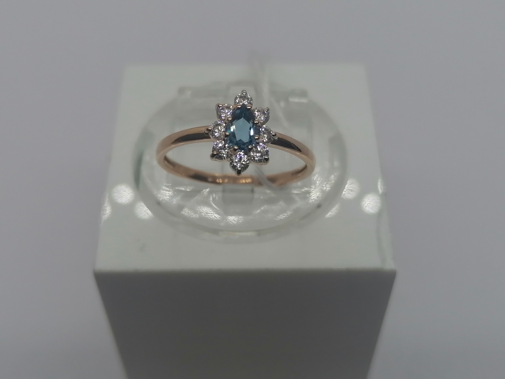 КОЛКМИ585 КОЛЬЦО С КАМНЯМИ (Au 585)