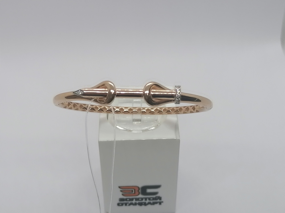 БРАСЛЕТ ЖЕСТКИЙ с камнями (Au 585)