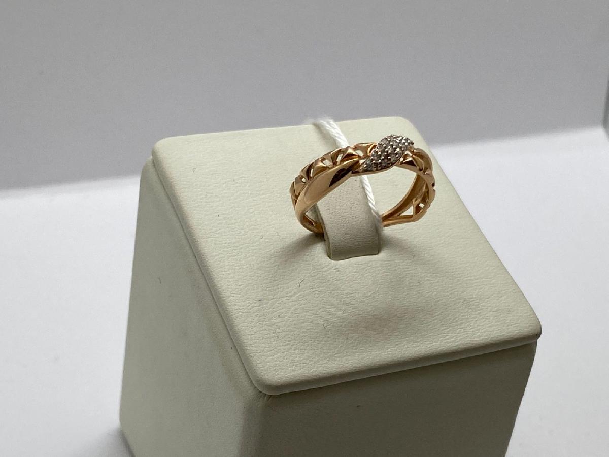 КОЛЬЦО С КАМНЯМИ (Au 585)