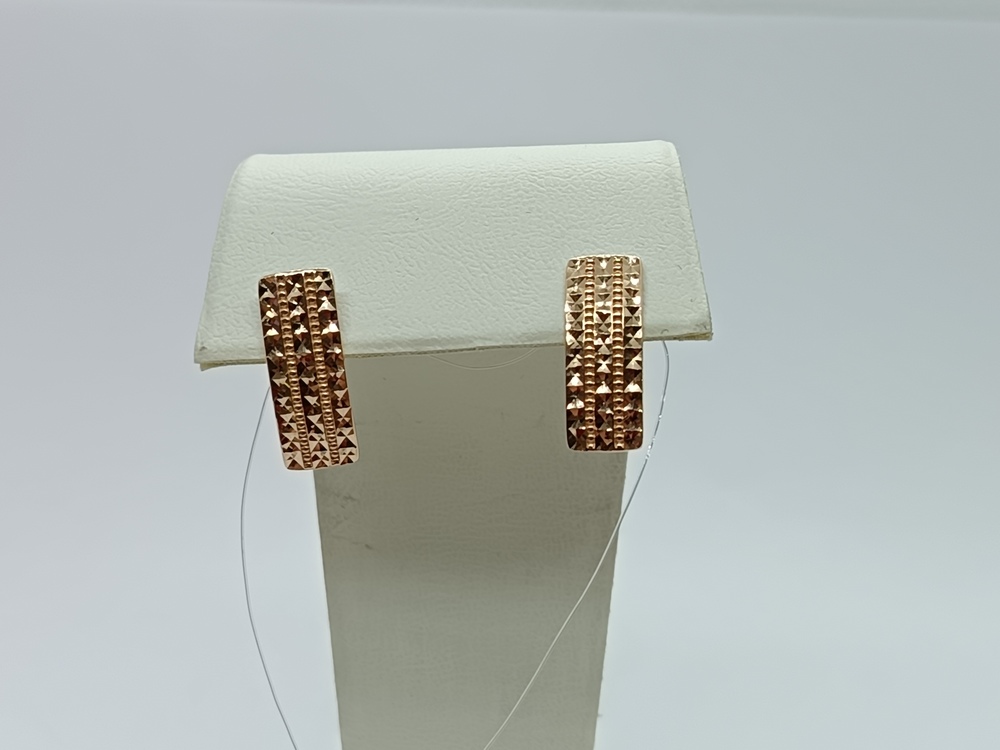 СЕРЬГИ БЕЗ КАМНЯ (Au 585)