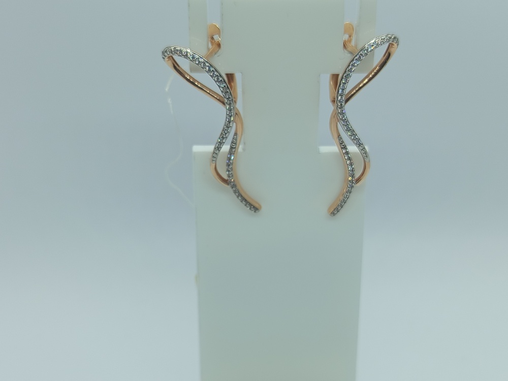 СЕРЬГИ С КАМНЯМИ (Au 585)