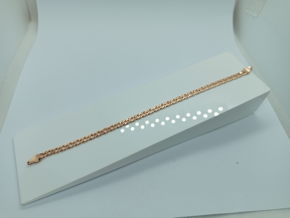 БРАСЛЕТ ПУСТОТЕЛЫЙ Ромб двойной (Au 585)