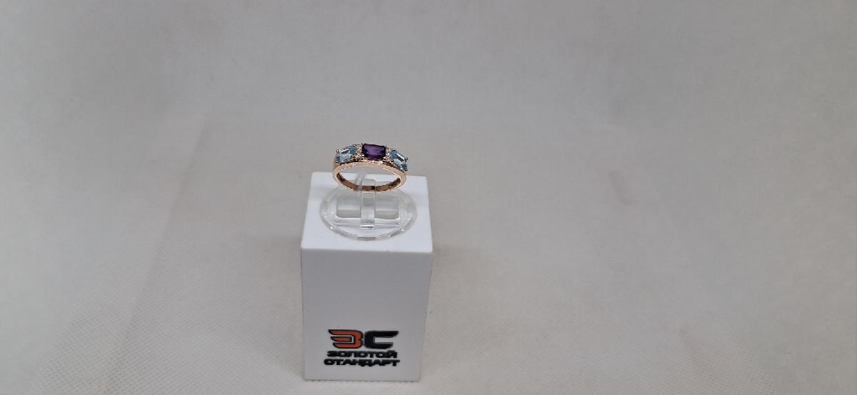 КОЛЬЦО С КАМНЯМИ (Au 585)