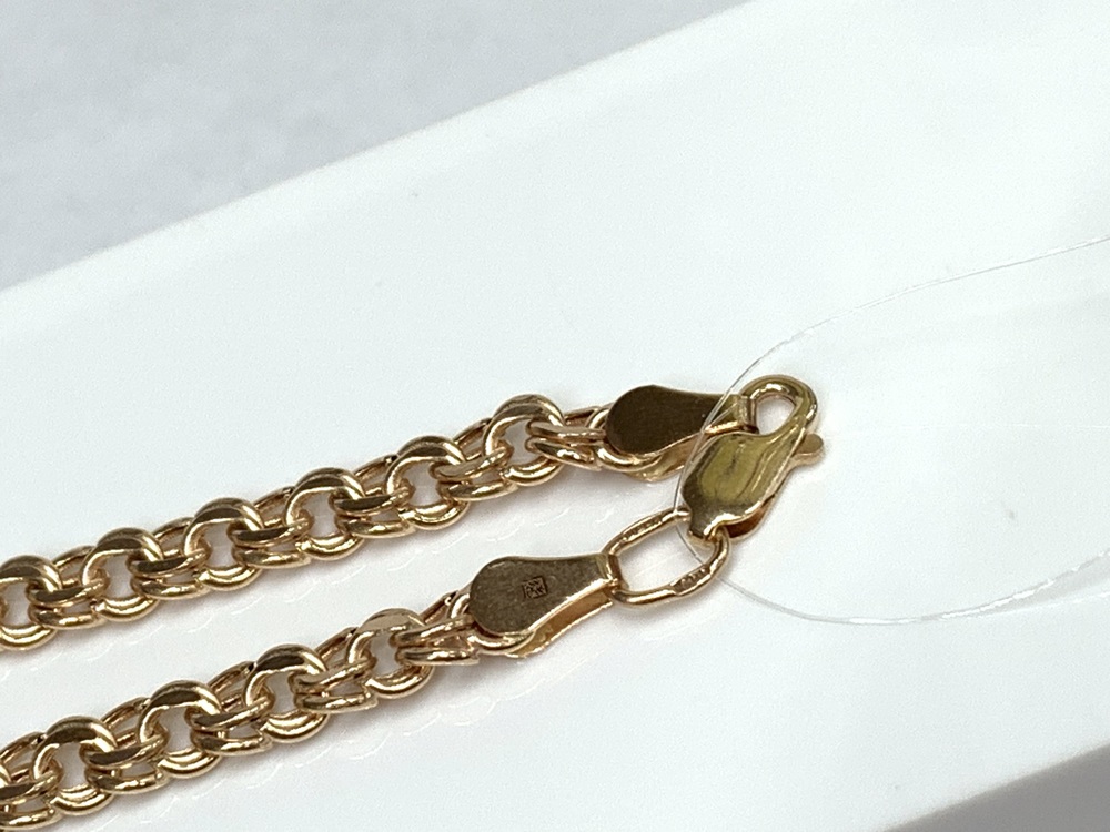 ЦЕПЬ ПУСТОТЕЛАЯ Бисмарк (Au 585)