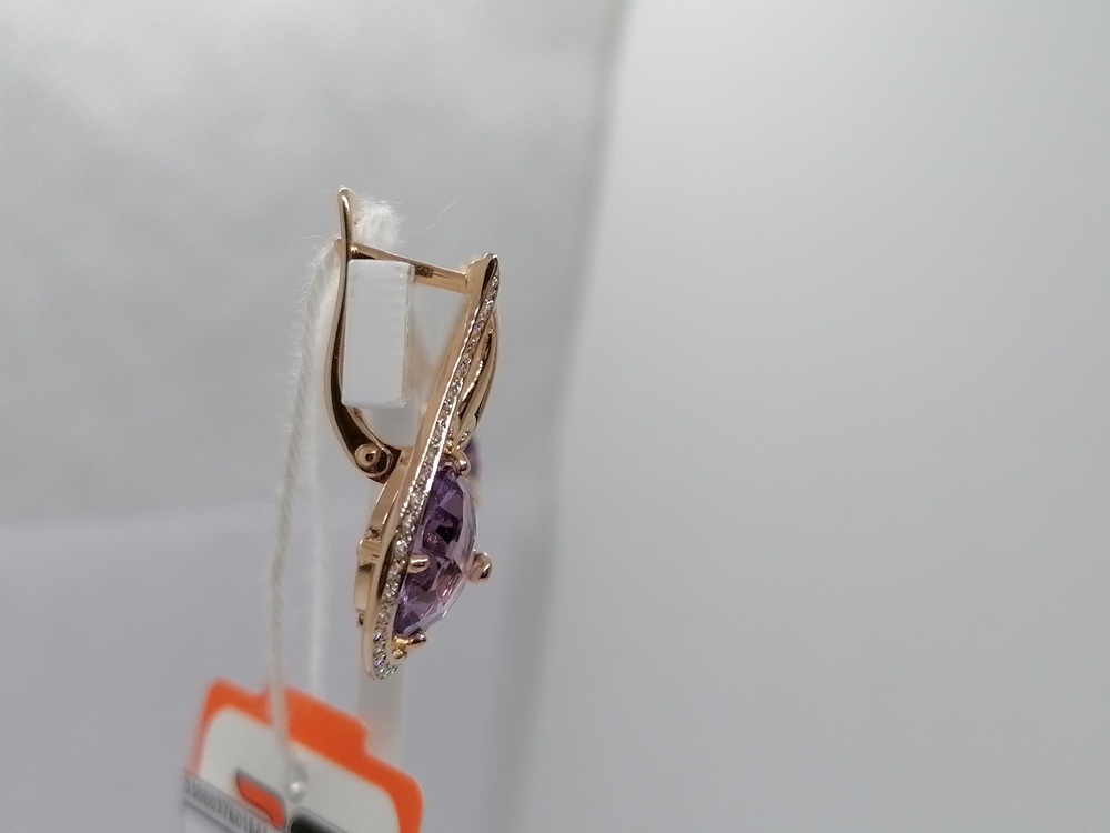 СЕРЬГИ С КАМНЯМИ (Au 585)